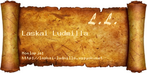 Laskai Ludmilla névjegykártya